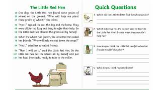 Basic Reading:The Little Red Hen: Grade 1: DRP reads: IB Curriculum