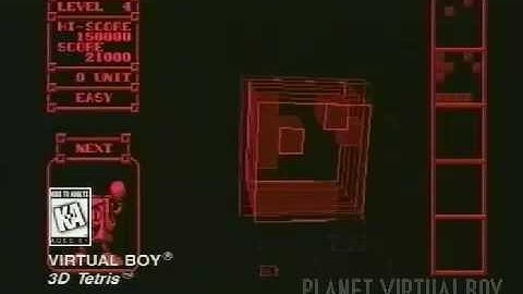 3D Tetris Virtual Boy Promo