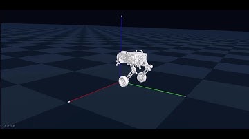 Genesis based physics simulation of wheeled bipedal robot.
