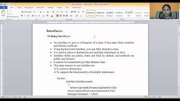 Object oriented concepts-module 4- interfaces