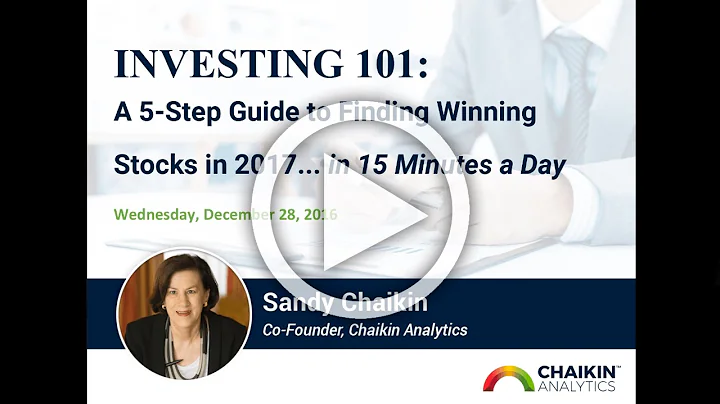 Investing 101: A 5 Step Guide to Finding Winning S...