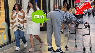 Fat Old Man Farts On People of Hollywood Part 2!!!