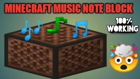 HOW TO BUILD ANS START NOTE BLOCK IN MINECRAFT { No mods }