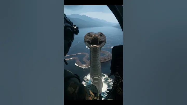 biggest snake 🐍🌊🚁 #shorts #shortsfeed #youtubeshorts