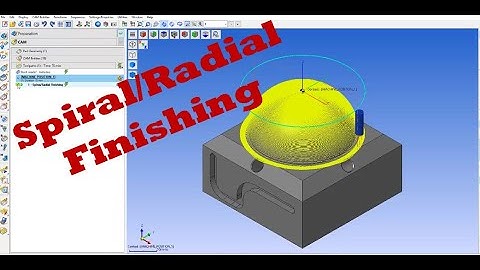 Spiral/Radial Finishing #worknc #cadcam #programming #mold #engineer