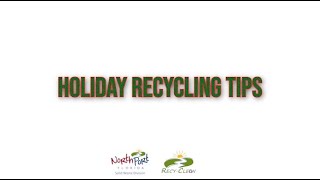 Holiday Recycling Tips