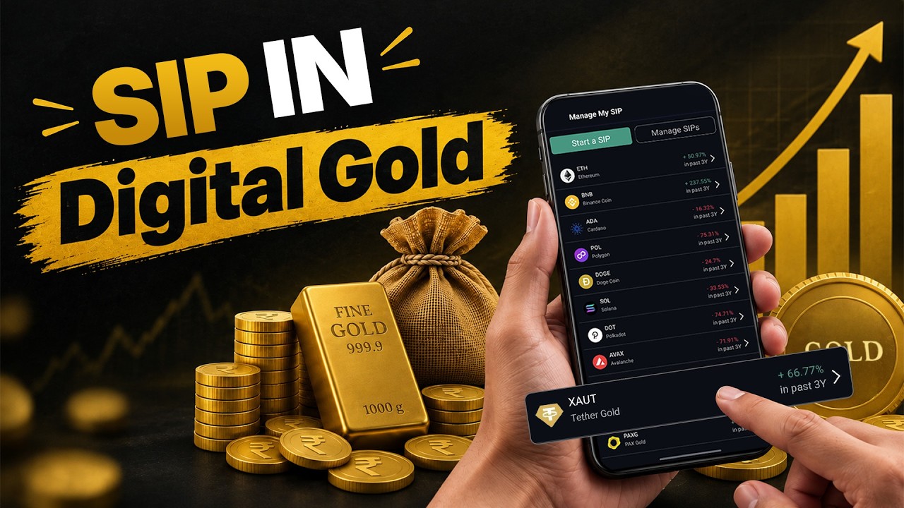 Digital Gold SIP on SunCrypto | Invest in Gold with Just ₹100 | XAUT & PAXG Explained.