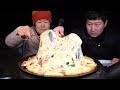 만능 솥뚜껑에 이번엔 피자가~ (Homemade Pizza) 요리&먹방!! - Mukbang eating show