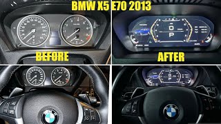 BMW X5 E70 Mechanical Analog Cluster to Digital Cluster Convertion