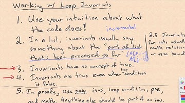 Loop Invariant Tips