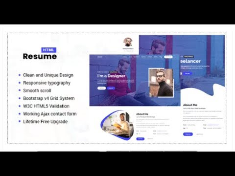 Resume - Responsive Personal Portfolio / CV Template | Themeforest Templates