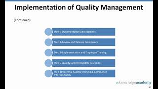 3 2|impelmentation of Quality Management