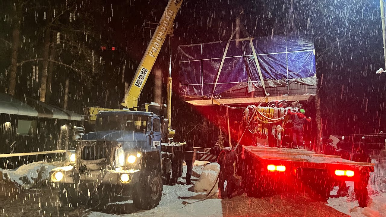 Самый опасный монтаж . Кран УРАЛ перевернулся 🤦🏻 - YouTube