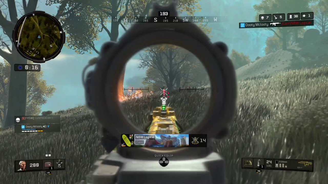 DootyMctooty BO4 blackout sniper kills