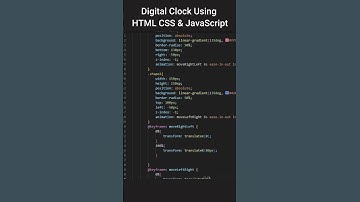 Create a Digital Clock Using HTML CSS & JavaScript ⏰🔥 #shorts #shortvideo #shortsfeed #viral