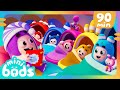 Bedtime Stories with Jeff 💤 | 🌈 Minibods 🌈 | Preschool Cartoons for Toddlers