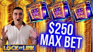 Piggy Bankin Slot $250 Max Bet Bonus & Retrigger 😱 Massive Bets & JACKPOTS