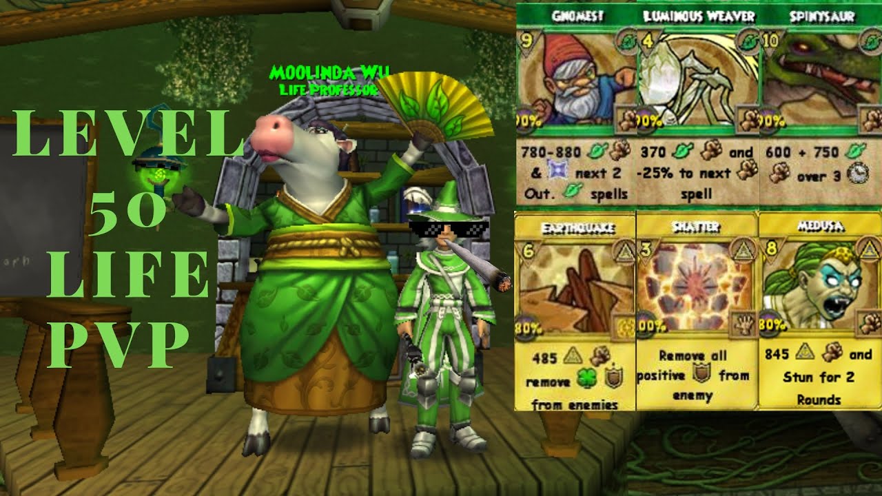 Wizard101 (2300 Rank) Grandmaster Life PvP 1 Ice