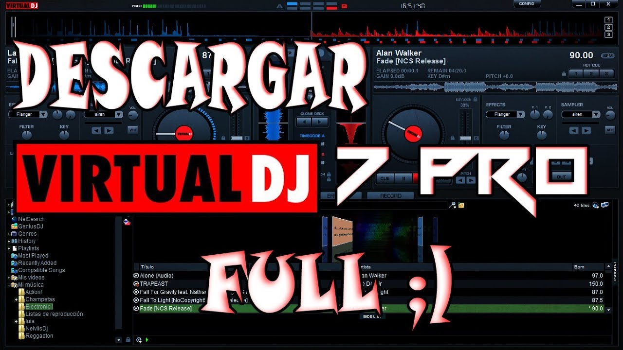 descargar virtual dj 7 pro full español crack mega
