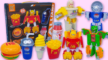 9 Minute ASMR Unboxing – The Best Transforming Food Robot Toys Collection | Review Toys