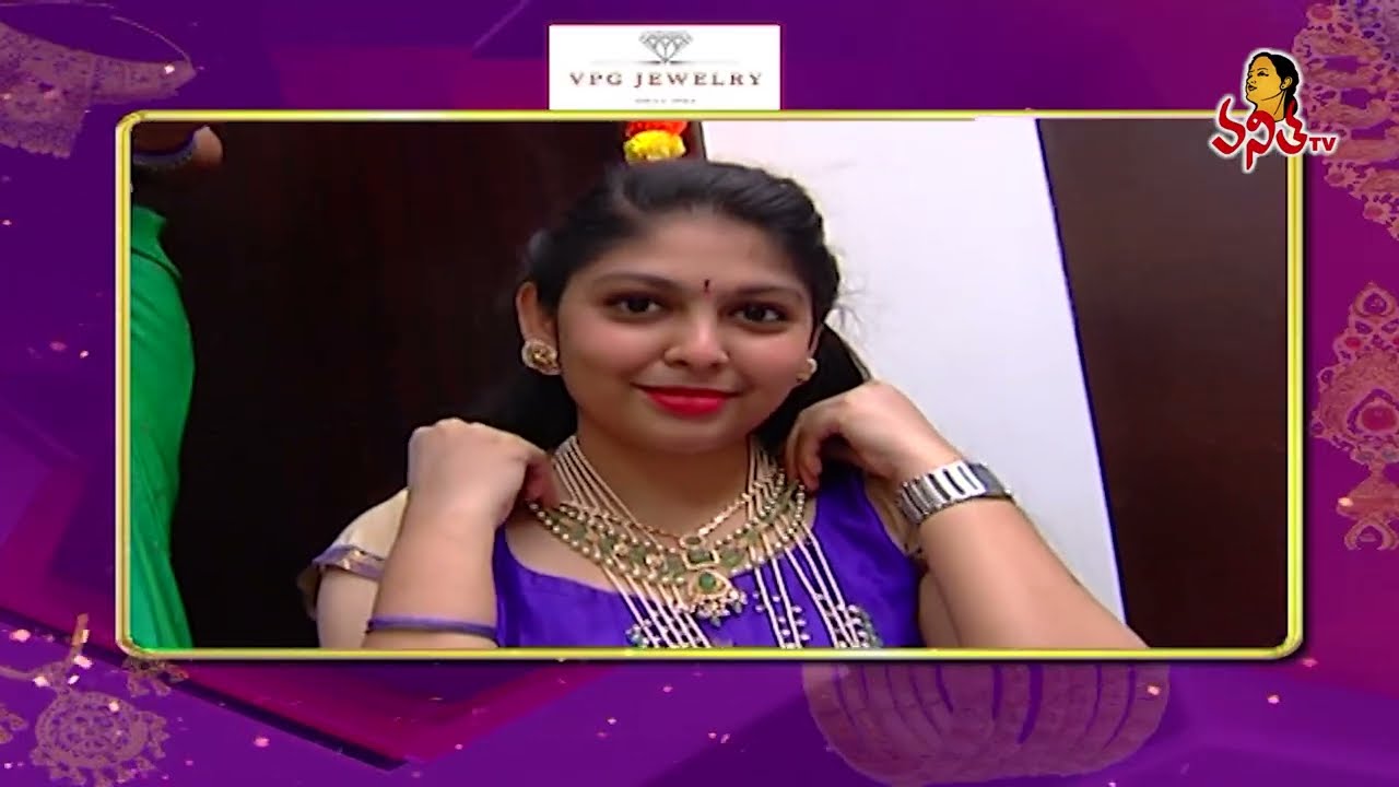 VPG Gold Jewellery : Light Weight Gold Jewellery Collections | Three Layer Long Chain | Kundan Set