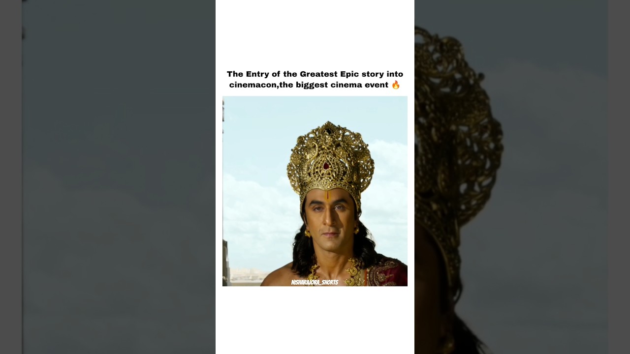 CinemaCon just got a divine upgrade 🙏 #ramayan #movie #ranbirkapoor #saipallavi #newrealese #ytshort
