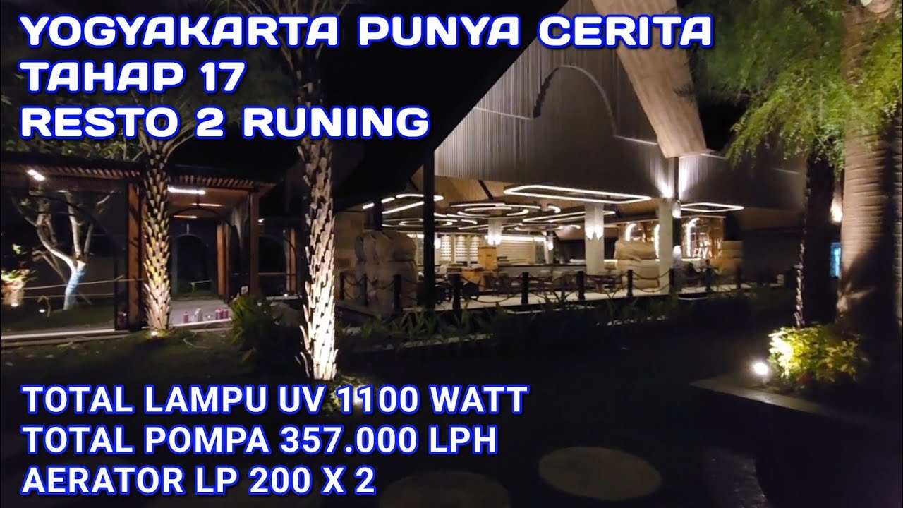 KOLAM KOI RESTO 2 100% DI JALANKAN | PEKERJAAN KOLAM KOI 2000 TON YOGYAKARTA