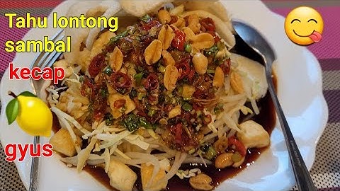 Tahu lontong sambal kecap jeruk lemon ini bikin kalian lahap makan guys @mbahputrichannel