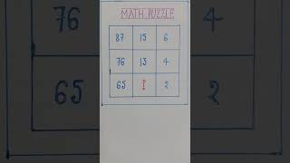 #MATH PUZZLE #MATH PUZZLE QUESTIONS WITH ANSWERS #MATHS PUZZLES #MATH PUZZLES #MATH PUZZLE GAME#
