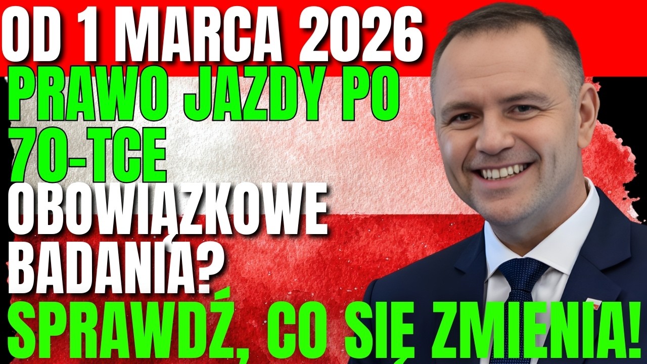 Prawo jazdy po 70. roku życia od 1 marca 2026 – nowe przepisy, badania i zmiany dla seniorów
