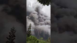 Ash 🌋 from the Mayon volcano covers the province of Albay, Philippines