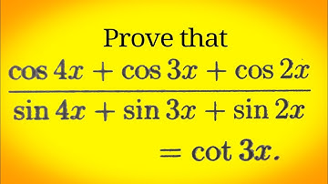 Prove that 1+ cos 2x + cos 4x + cos 6x = 4 cos x cos 2x cos 3x // Problem on trigonometric function