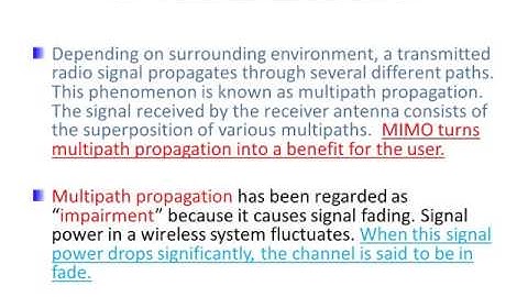 MIMO - Multiple Input Multiple Output Basics