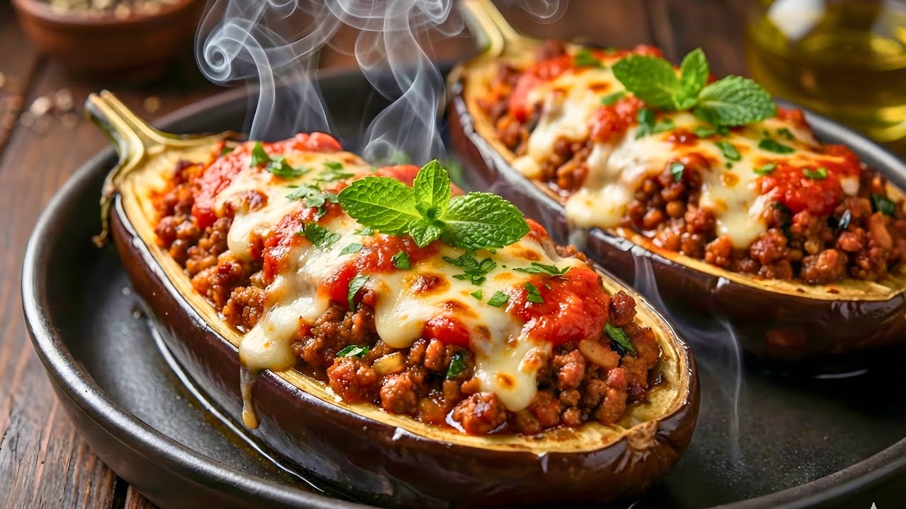 Inside The eggplant Restaurant that drives everyone crazy! Soft & juicy! – Stuffed Eggplant Boats