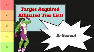 A-Force Tier List - Ranking the top in affiliation A-Force characters for MCP