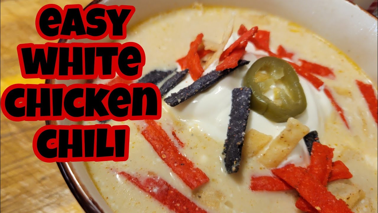 EASY WHITE CHICKEN CHILI YouTube