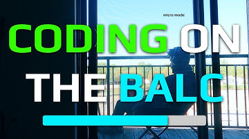 Coding a micro mode progress bar in vue.js on the balcony like a proper digital nomad.