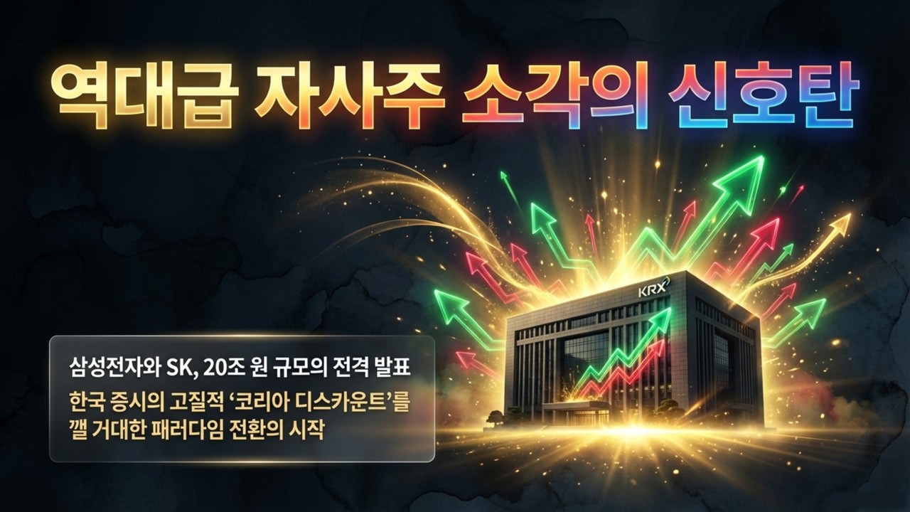 삼성전자·SK 역대급 결단! 자사주 전량 소각 발표, 코리아 디스카운트 드디어 끝난다 | 삼성 SK 20조 자사주 소각과 국장 재평가