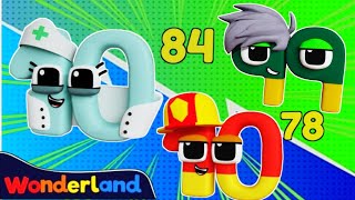 Wonderland Numberblocks: Subtraction Division Counting Big Numbers | BIG NUMBERS | Learn to Count #3