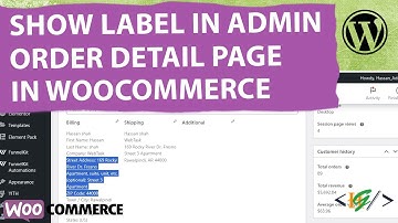 How to Show Labels for WooCommerce Default Fields in Admin Order Detail Page | Billing Field Label