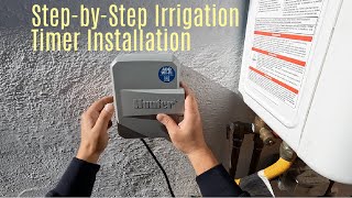 How To Install an Exterior Irrigation Timer-Hunter X2 (4) Station Controller POV 4K GoPro