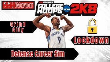 College Hoops 2K8  Defense Build Career Simulation