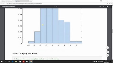 Linear Regression Workflow in Matlab