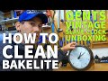 How to Clean Bakelite - How to Polish Bakelite & Gents Vintage Slave Clock Unboxing