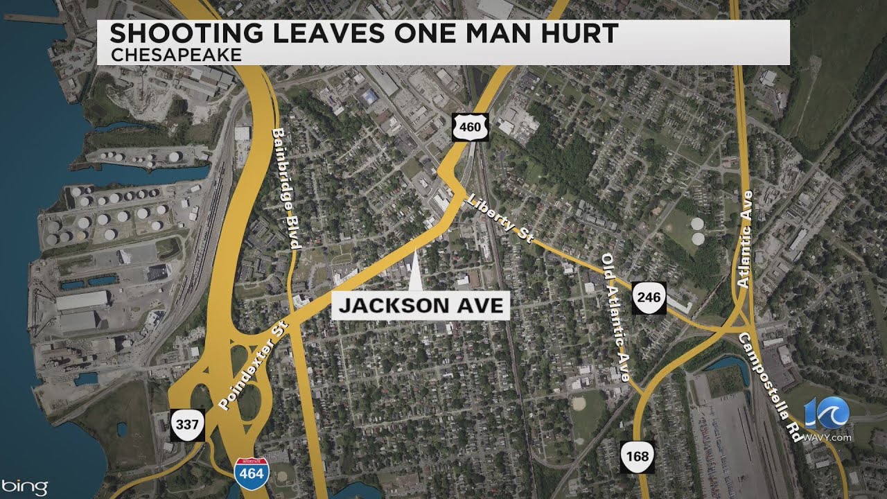 Shooting leaves man injured in Chesapeake neighborhood - YouTube