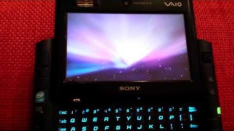 vaio ux1xn running Mac e Win7