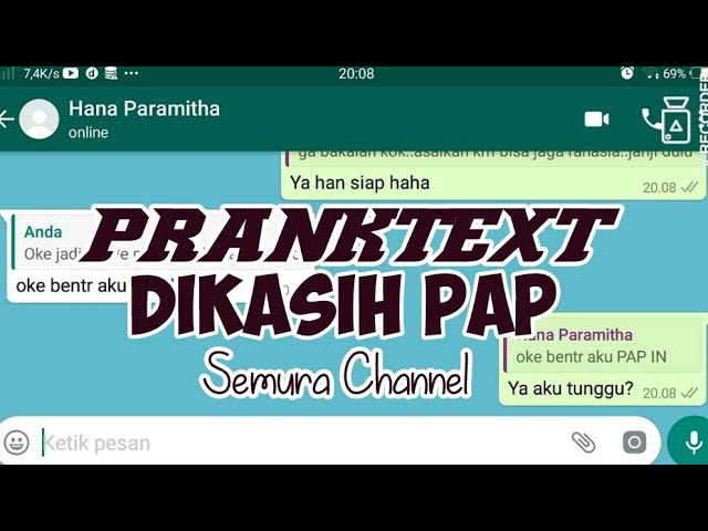 PRANK TEXT -  Pacar Teman Ngirim PAP! class=