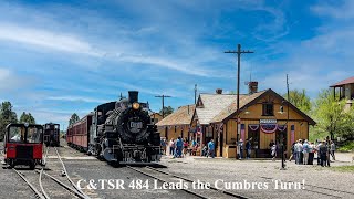 Cumbres &amp; Toltec 484 Leading the Cumbres Turn!