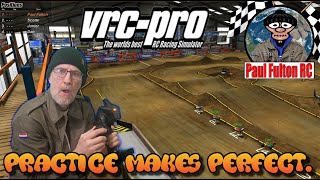 Practice makes perfect in VRC PRO on PC. Racing at NEO-2 CLASS. 1:8th Electric Buggy.