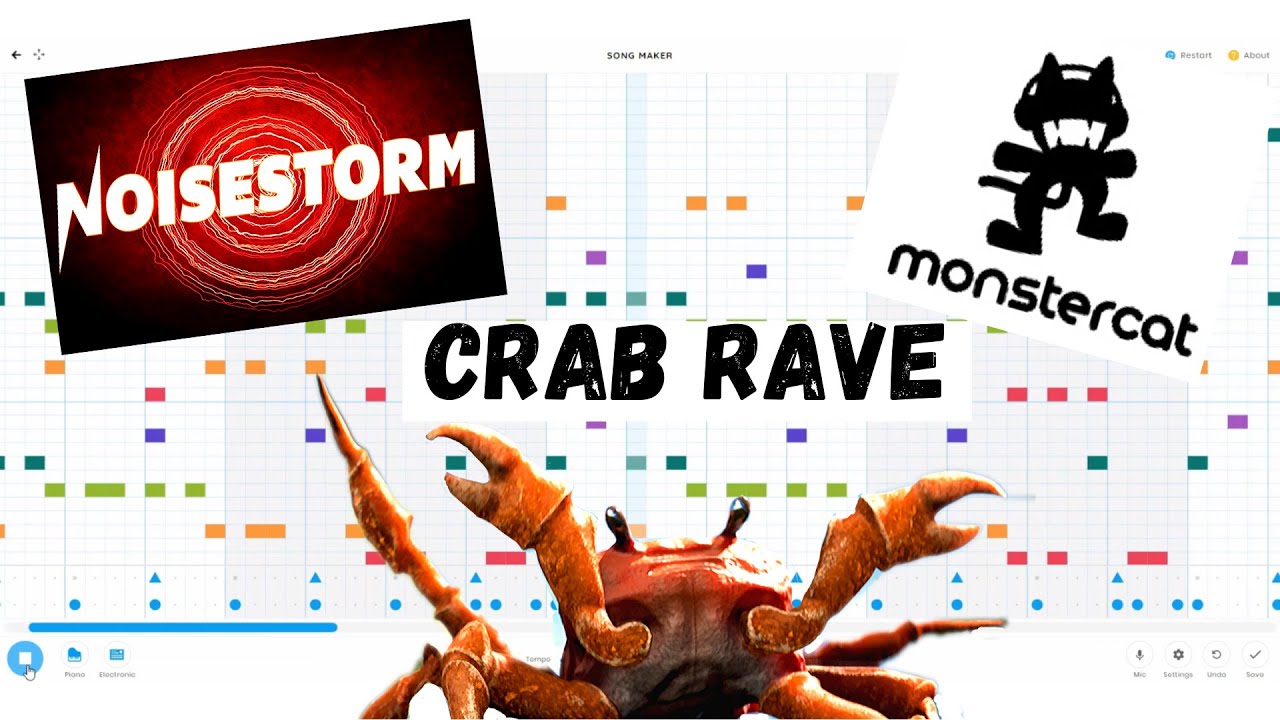 SMLx, song maker songs, crab, crab rave, crab rave song maker, crab rav...